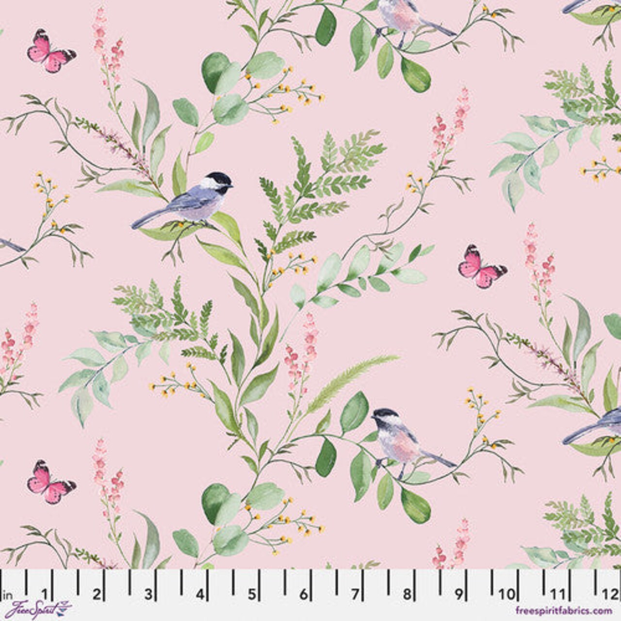 Fabric FreeSpirit Rose Celeste New Traditional by the Quarter Yard PWLA005.ROSE